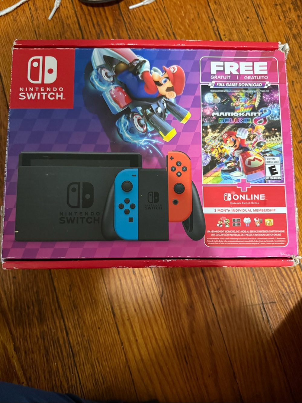Nintendo switch Toy Box - Bright Pink Graphic Packaging